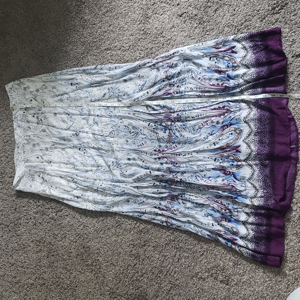 Gauzy maxi skirt ombre sz 12